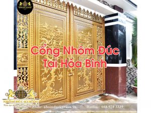 Cổng Nhôm Đúc Tại Hòa Bình