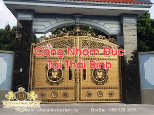 Cổng Nhôm Đúc Tại Thái Bình